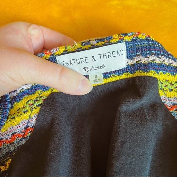 Madewell Texture & Thread Rainbow Crochet Tie-Sleeve Tank Top – Size Small 🌈 - Picture 3 of 6